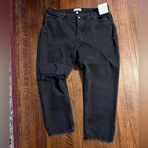 *NEW* Abercrombie curve love dad jeans 34 / 18 Short